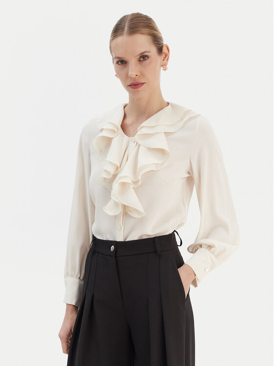 Rinascimento Koszula CFC0020157002 Écru Regular Fit