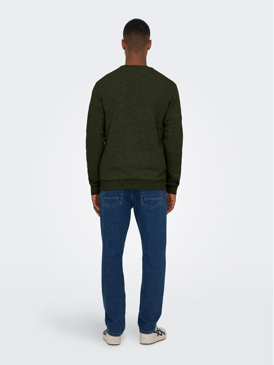Only & Sons Only & Sons Felpa 22018683 Verde Regular Fit