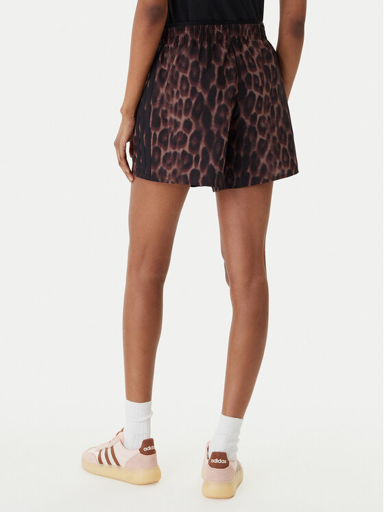 adidas adidas Sportske kratke hlače Workout Essentials Leopard Woven JZ4935 Smeđa Regular Fit