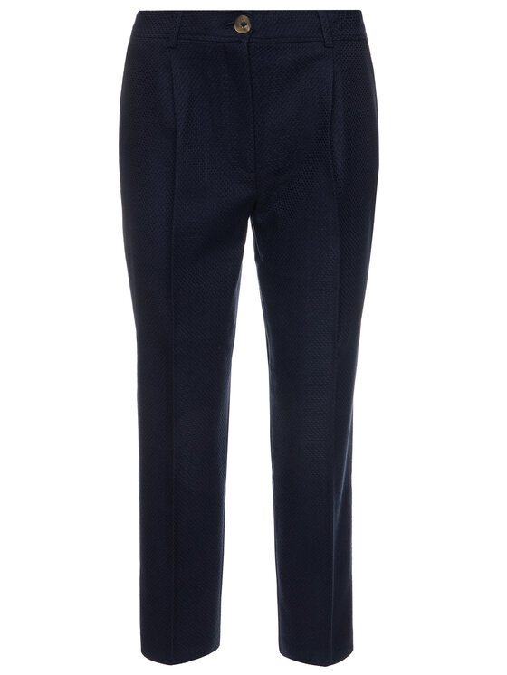Tommy Hilfiger Tommy Hilfiger Hlače iz tkanine WW0WW26012 Mornarsko modra Regular Fit