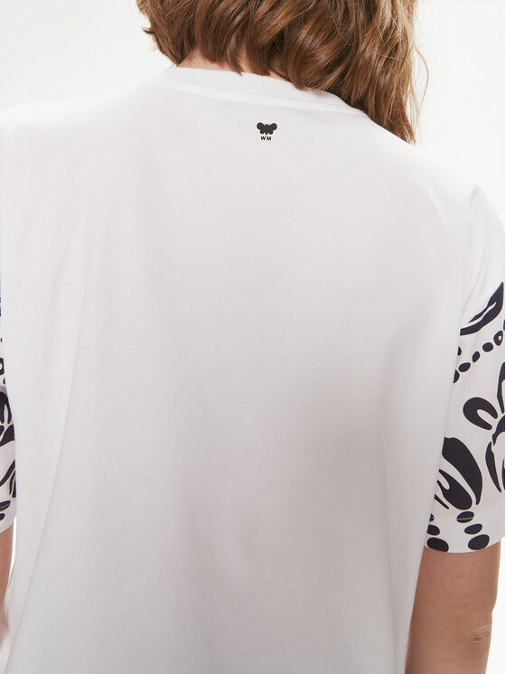 Weekend Max Mara Weekend Max Mara T-shirt Viterbo 2415971032 Bianco Loose Fit