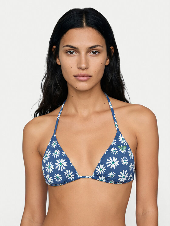 Roxy Roxy Bikini augšdaļa Printed Essentials Tiki Tri ERJX305695 Zils