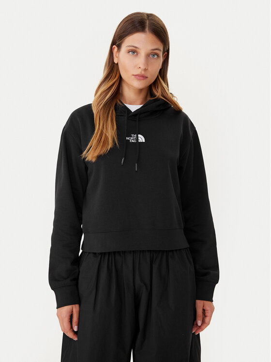 The North Face The North Face Felpa ESSENTIAL CROP HOODIE Nero Cropp Fit