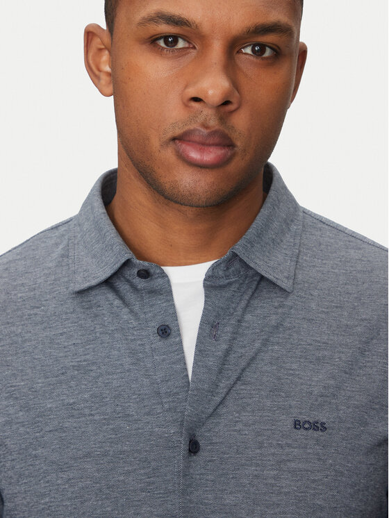 BOSS BOSS Cămașă Mysoft 50519748 Bleumarin Slim Fit