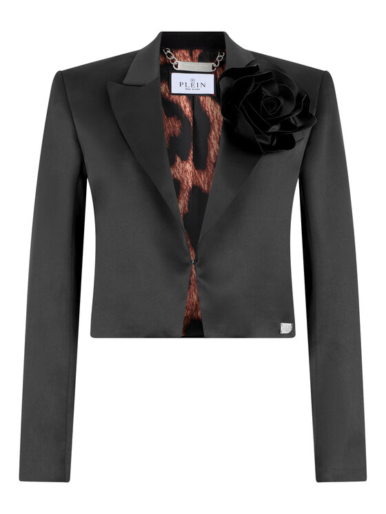 PHILIPP PLEIN PHILIPP PLEIN Bolerko 31258 Czarny Fitted Fit