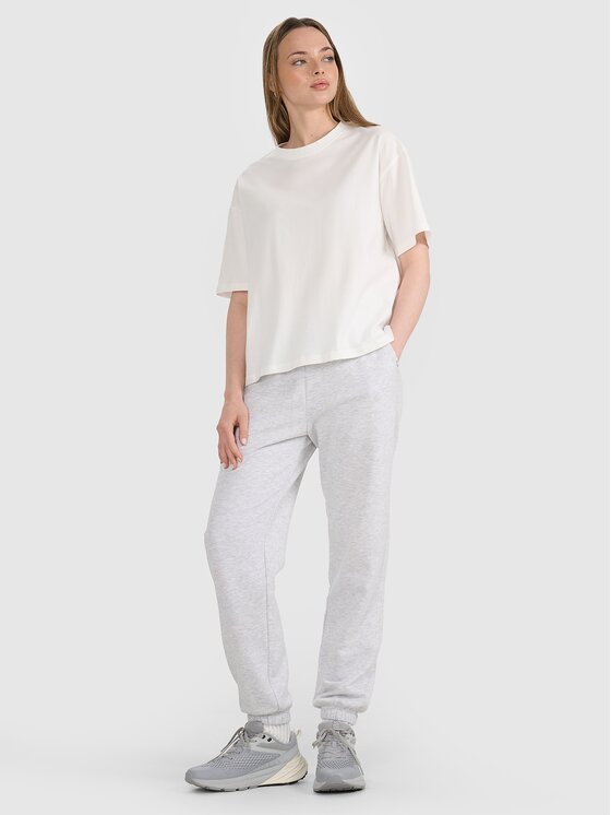 4F 4F T-shirt 4FRSS25TTSHF2692-11S Bianco Oversize