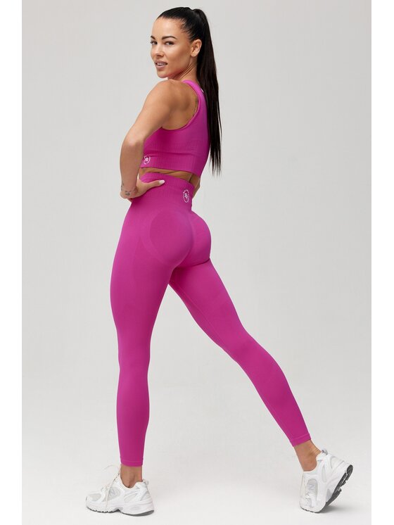 ROUGH RADICAL ROUGH RADICAL Legginsy SEAMLESS LINEA Różowy Slim Fit