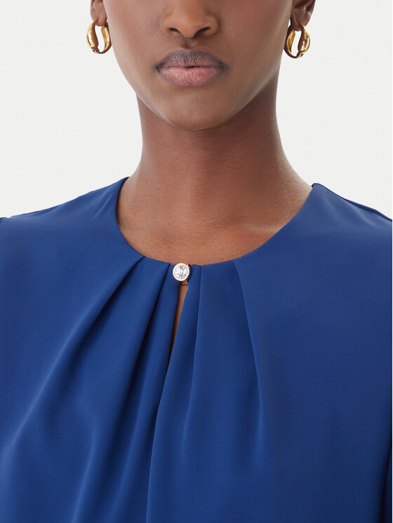 Rinascimento Rinascimento Blusa CFC0127711003 Blu Slim Fit