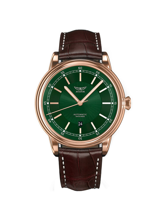 Aviator Aviator Zegarek V.3.32.2.237.4.BRDC-3 Brązowy