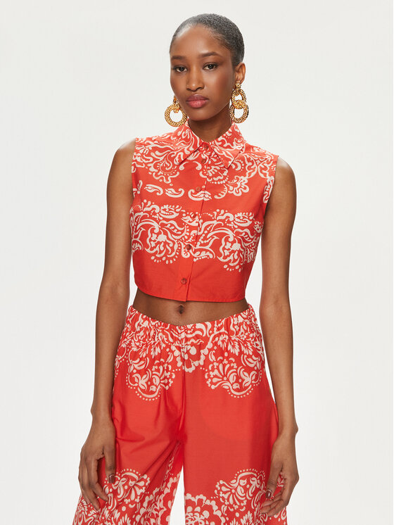 Gaudi Gaudi Hemd 411FD45036 Orange Regular Fit