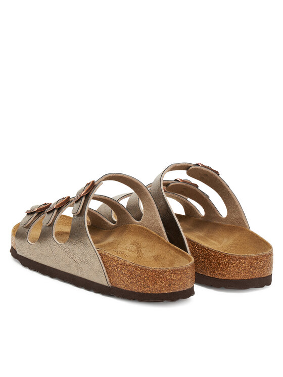 Birkenstock Birkenstock Klapki Florida 1030352 Złoty