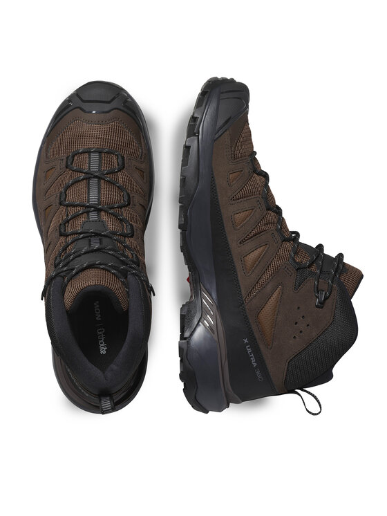 Salomon Salomon Trekking čevlji X Ultra 360 Leather Mid Gore-Tex L47570900 Rjava