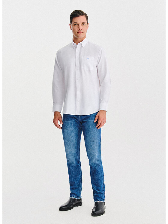 Pako Lorente Pako Lorente Koszula P25WF-1X-029 Biały Regular Fit