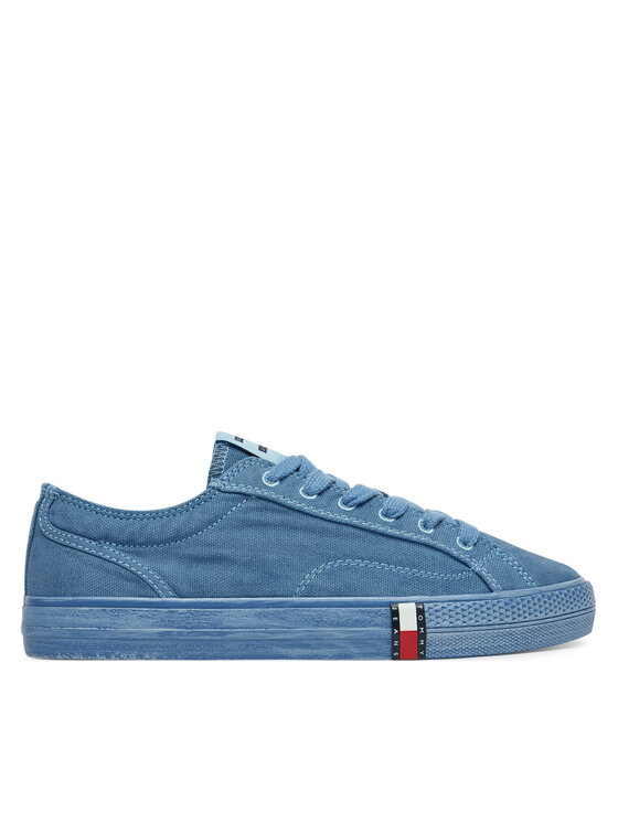 Tommy Jeans Tommy Jeans Tenisky Archive Vulc Y2K Washed Canvas EN0EN02957 Modrá