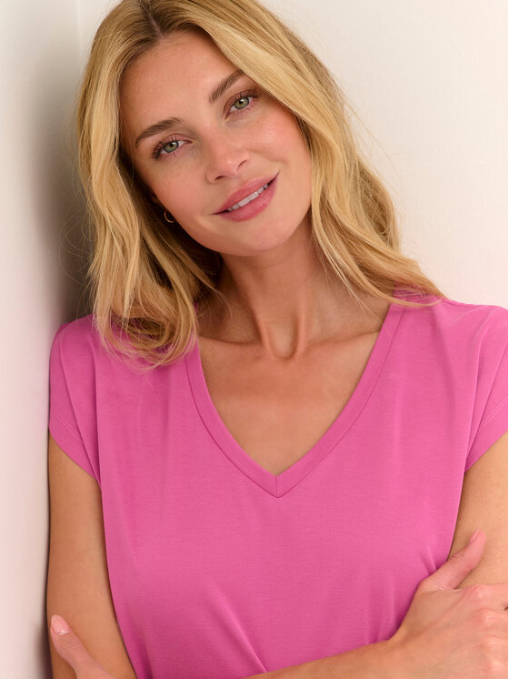 Kaffe Kaffe T-Shirt Kalise 10504040 Rosa Regular Fit