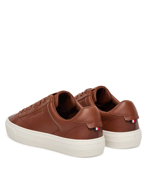 Tommy Hilfiger Tommy Hilfiger Tenisice Premium Dress Cupsole Cognac FM0FM05771 Smeđa