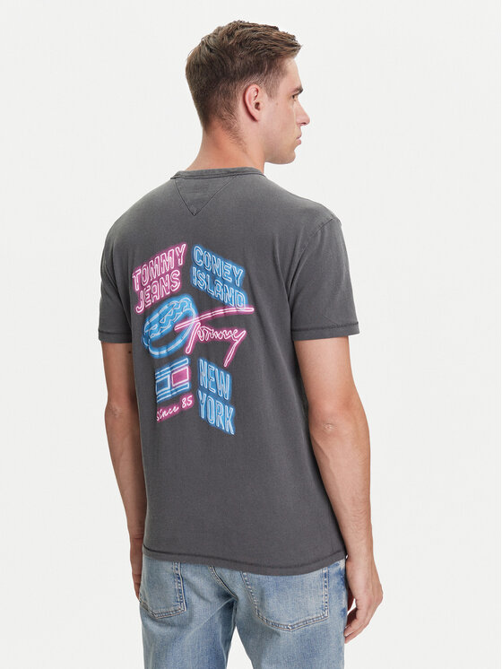 Tommy Jeans Tommy Jeans Póló Novelty DM0DM21829 Szürke Regular Fit