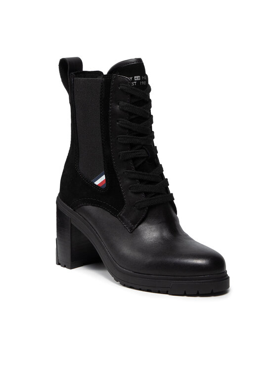 Tommy Hilfiger Aulinukai Th Outdoor Heel Lace Up Boot FW0FW05942 Juoda •  Modivo.lt
