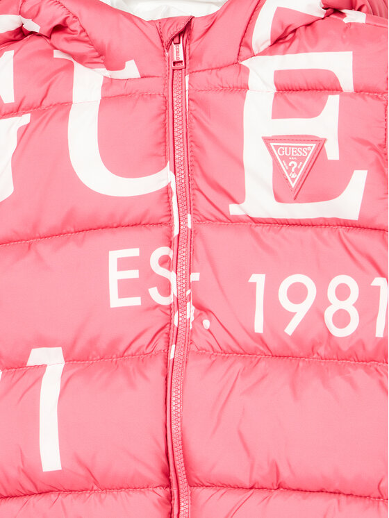 Guess Guess Μπουφάν πουπουλένιο H4BT00 WCFM0 Ροζ Regular Fit