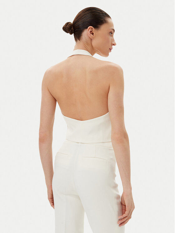 PINKO PINKO Kamizelka 104931 A213 Biały Regular Fit