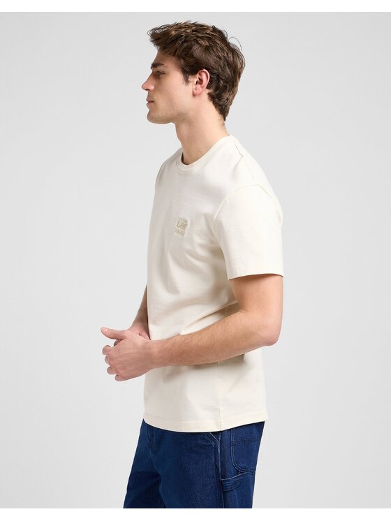 Lee Lee T-Shirt Workwear Essential Tee Biały Relaxed Fit