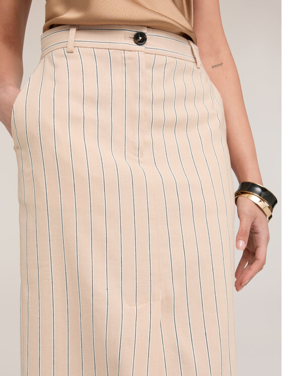 Motivi Motivi Gonna midi 1033Q001201N0R2 Crema Regular Fit