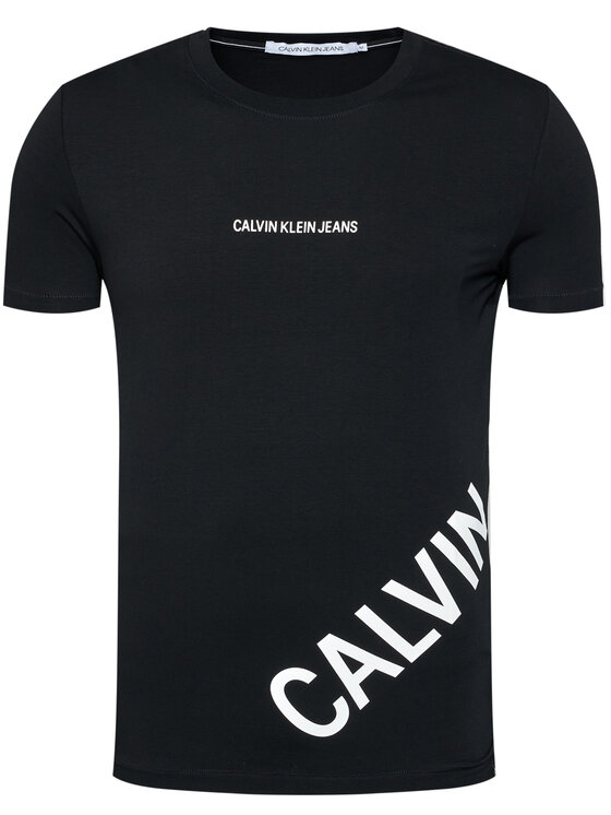 Calvin Klein Jeans T-shirt J30J316870 Nero Slim Fit • Modivo.it