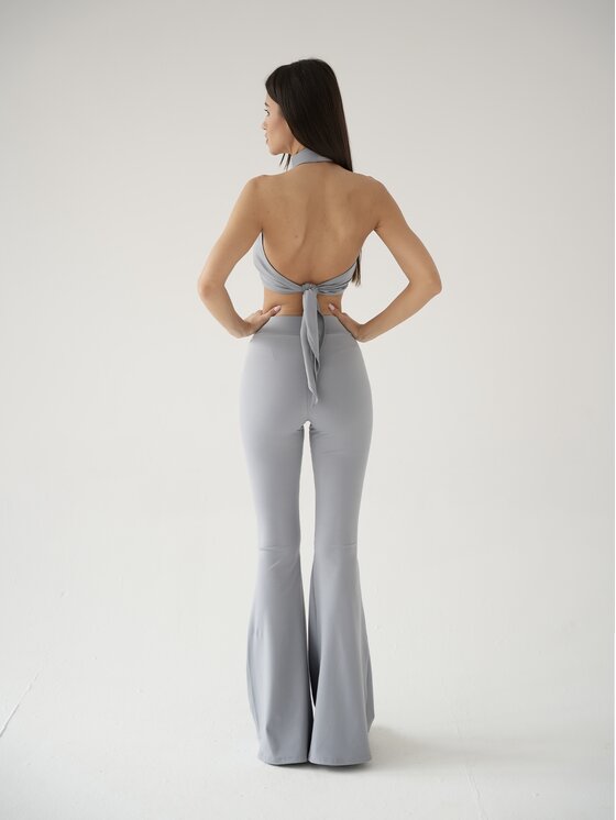 MissDenim MissDenim Top Soft Touch Szary Second Skin Fit