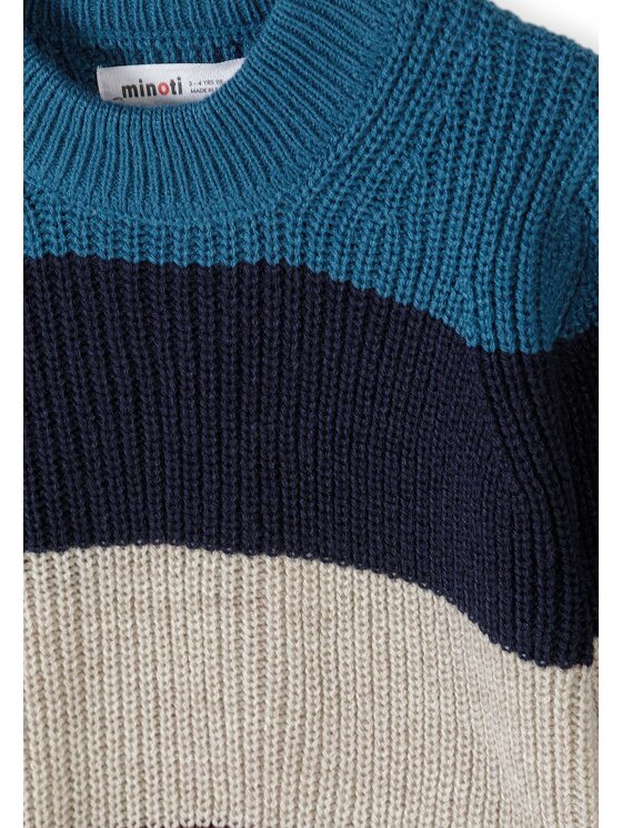 minoti minoti Sweter 33KNIT201 Niebieski Regular Fit