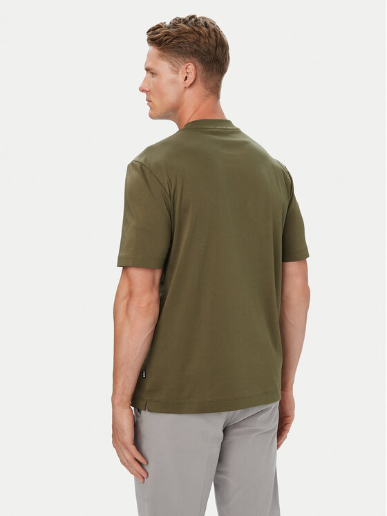 BOSS BOSS T-Shirt C-Taut 01 50555844 Zielony ciemny Regular Fit