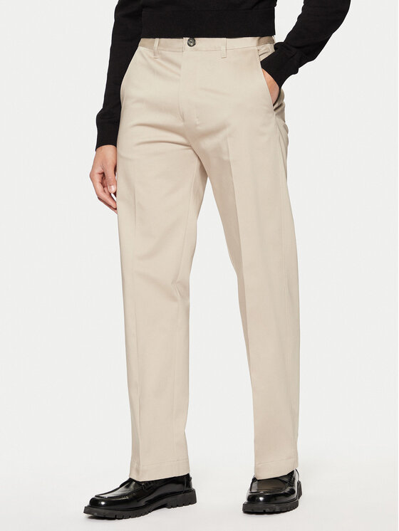 AMI PARIS AMI PARIS Chinos kelnes HTR005.CO0009 Smėlio Regular Fit