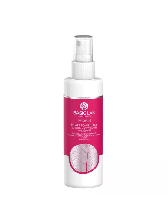 BasicLab BasicLab BasicLab Micellis primer tonizujący do skóry naczynkowej i wrażliwej 150ml Zestaw kosmetyków