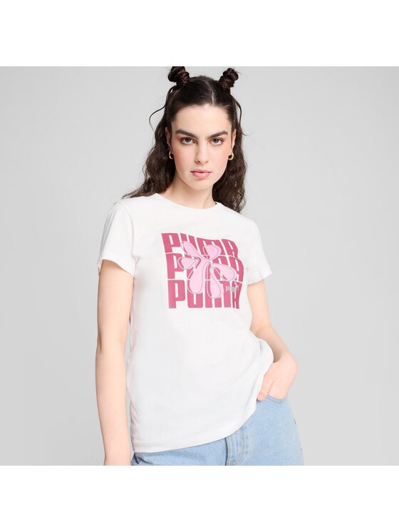 Puma Puma T-Shirt 682997 Biały Regular Fit