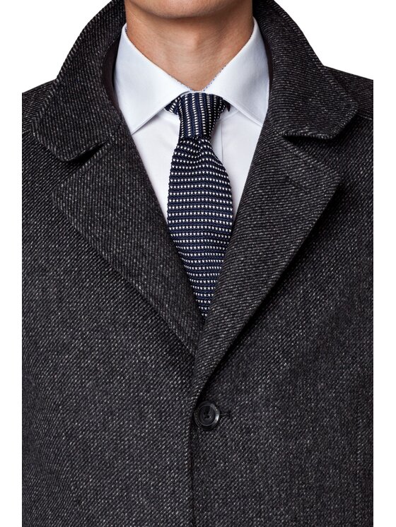 Lancerto Lancerto Płaszcz wełniany Andro KU054217000005 Szary Regular Fit