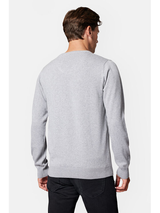 Lancerto Lancerto Sweter Lenny SW073223000042 Szary Regular Fit