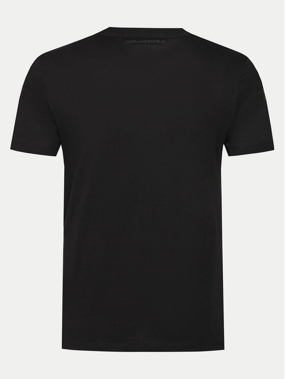 KARL LAGERFELD KARL LAGERFELD Marškinėliai 755021 552224 Juoda Regular Fit