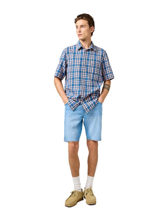 Wrangler Wrangler Koszula 112362733 Niebieski Regular Fit