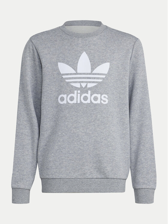 adidas adidas Bluza Trefoil IY7436 Szary Regular Fit