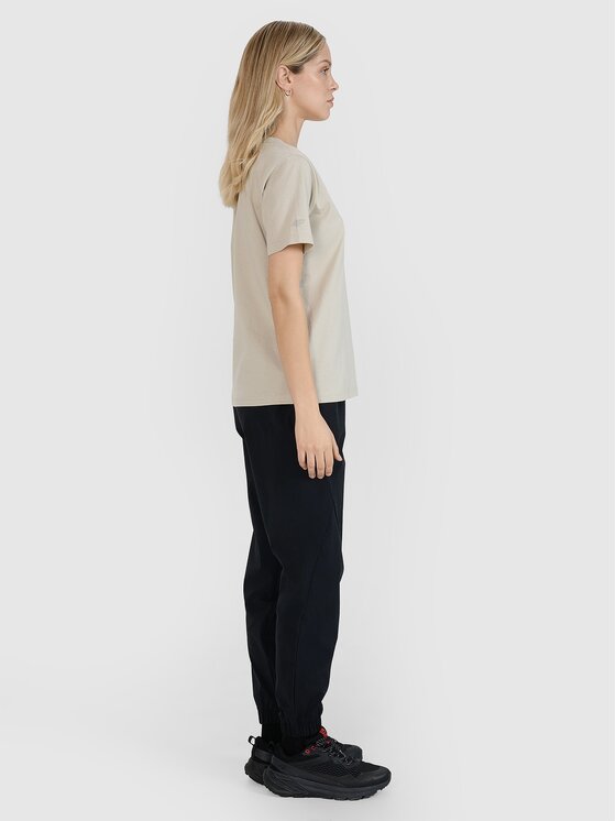 4F 4F T-Shirt 4FWSS25TTSHF1994-83S Brązowy Oversize