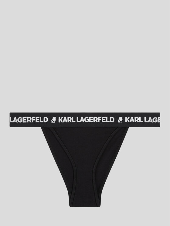 KARL LAGERFELD KARL LAGERFELD Braziljske spodnje hlačke Logo 225W2127 Črna