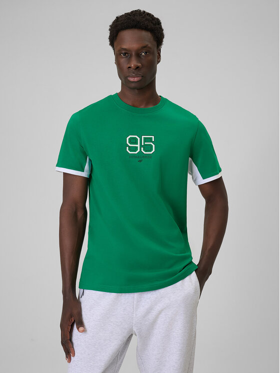 4F 4F T-Shirt SPORTS CLUB Zielony Regular Fit