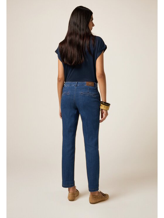 Oltre Oltre Jeansy P576R008577N034 Niebieski Regular Fit