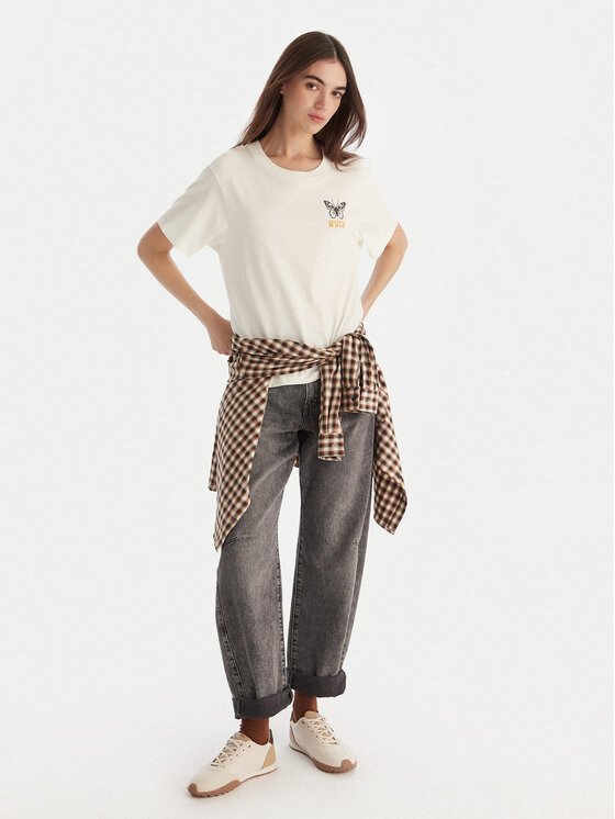 RVCA RVCA T-särk EVJZT00164 Valge Reglan Fit