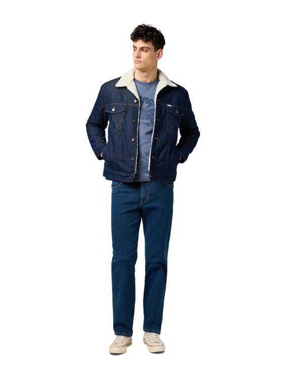 Wrangler Wrangler Giacca di jeans 112371364 Blu Regular Fit