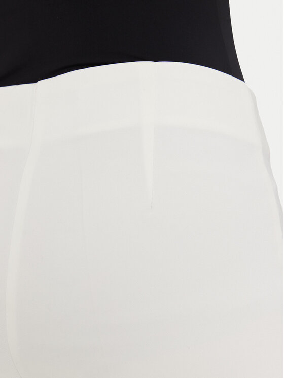 Rinascimento Rinascimento Текстилни панталони CFC0119997003 Бял Regular Fit