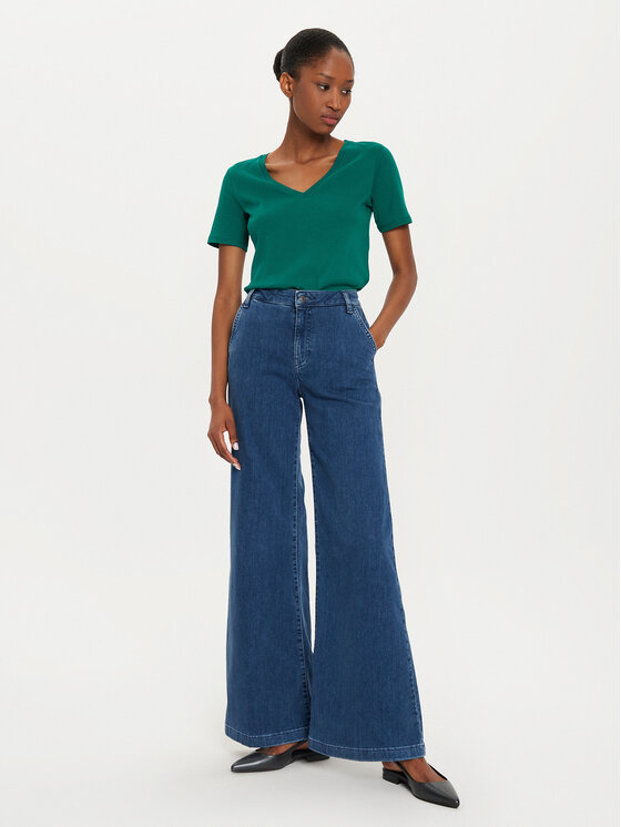 United Colors Of Benetton United Colors Of Benetton T-krekls 3GA2E4230 Zaļš Regular Fit