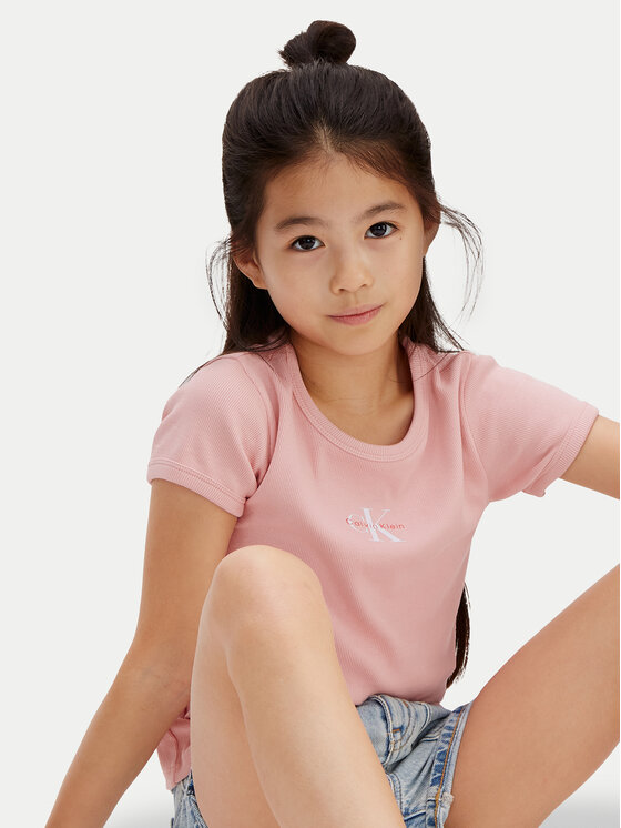 Calvin Klein Jeans Calvin Klein Jeans Marškinėliai LVCKSJB11G Rožinė Regular Fit