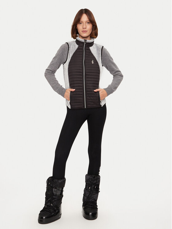 Aulp Aulp Bezrękawnik Unima Czarny Slim Fit