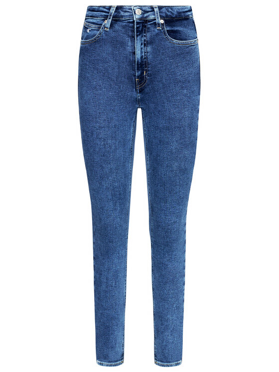 Calvin Klein Jeans Calvin Klein Jeans Дънки High Rise J20J215787 Тъмносин Skinny Fit