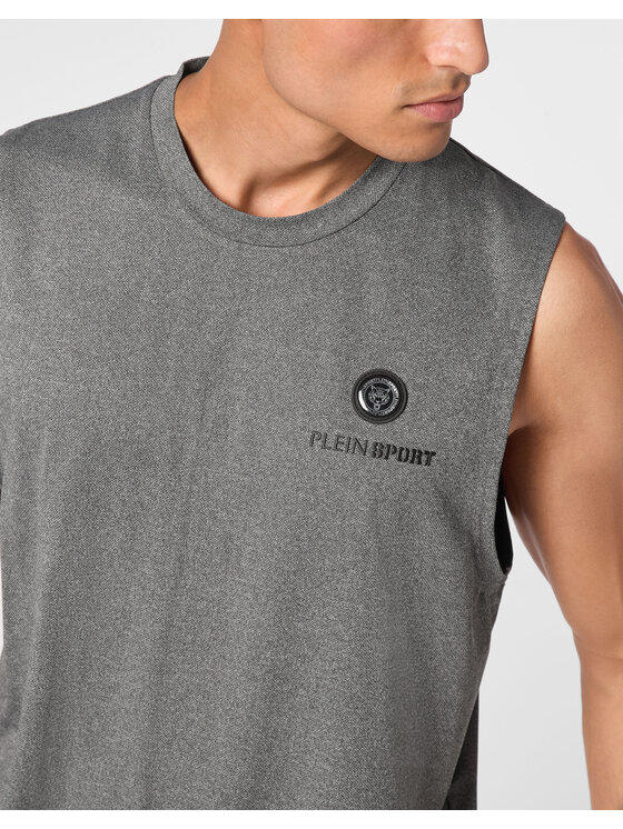 Plein Sport Plein Sport Tank top 14131 Czarny Regular Fit